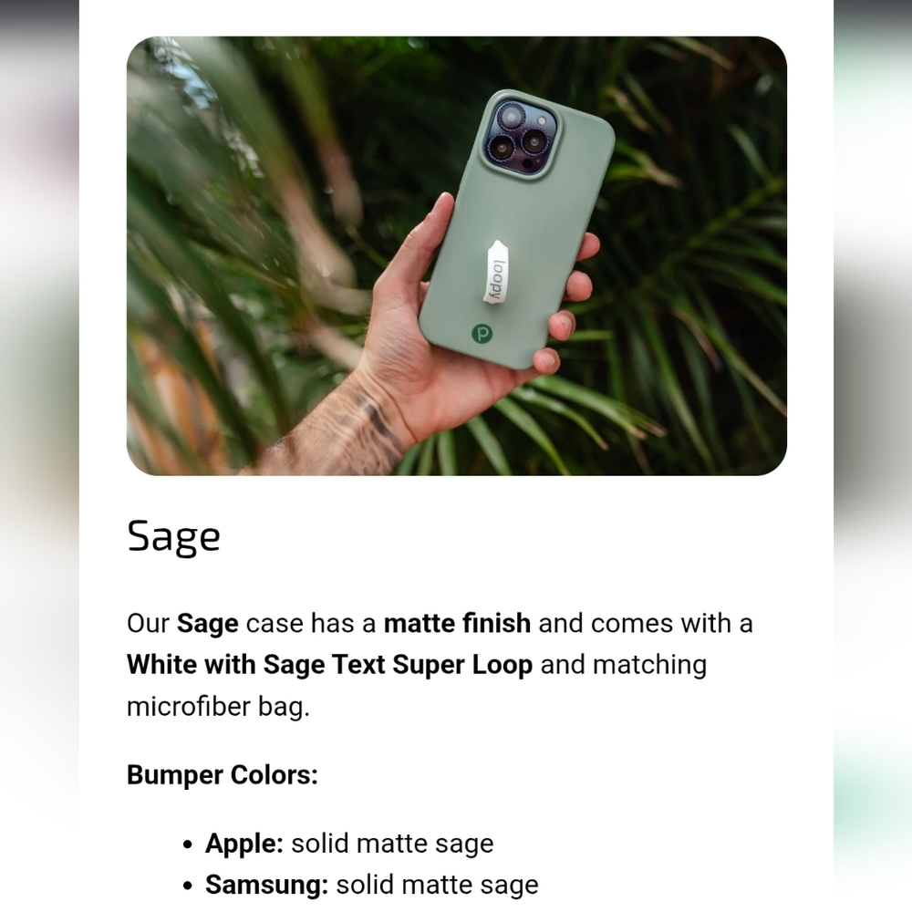 Samsung S25+ Sage Loopy Case - Picture 5 of 5